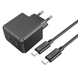 Мережевий зарядний пристрій HOCO CS13A PD20W+кабель Type-C to Type-C Black 87374 1