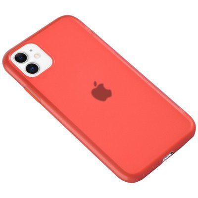 Чохол Matte полупрозорий для Iphone 11 Червоний / Red 43897