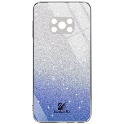 Чохол TPU+Glass Swarovski Full для Xiaomi Poco X3 NFC / Poco X3 Pro Синій 55977