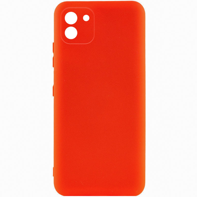 Чехол Silicone Lakshmi A Full Camera для Samsung Galaxy A03 Красный / Red 63068