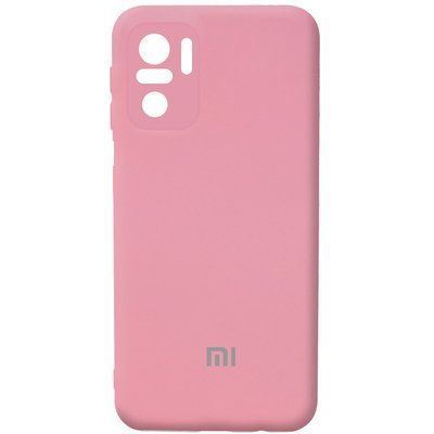 Чехол Silicone Cover Camera для Xiaomi Redmi Note 10 / Note 10s / Poco M5s Розовый / Pink 54656
