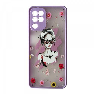 Чехол Gingle Print Case для Samsung Galaxy A22 / M32 / M22 Girl lilac 57489