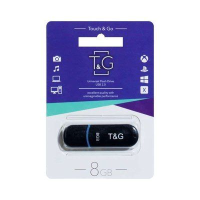 Флеш-память T&G 012 8GB Black 37842