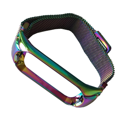 Ремінець Milanese Loop для Xiaomi Mi Band 3/4/5/6 Rainbow oil 86712