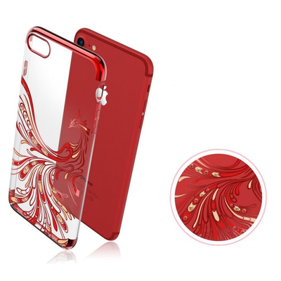 Чехол Kingxbar со стразами для Iphone 7 / 8 / SE 2020 Прозрачный / Flying 68393