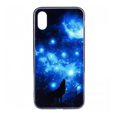 Чехол TPU+Glass Fantasy для Iphone X / XS Moon night 33846