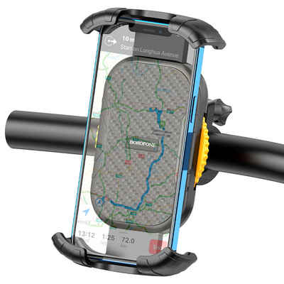 Вело/мото тримач для телефону на кермо Borofone BH59 Чорний / Жовтий 65026
