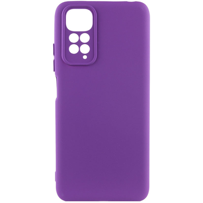 Чехол Silicone Lakshmi A Full Camera для Xiaomi Redmi Note 11 / Note 11s Фиолетовый / Purple 66536
