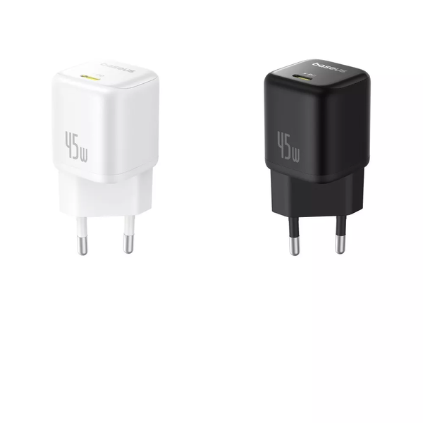 Мережевий зарядний пристрій Baseus PicoGo GaN Type-C 45W Black 87430