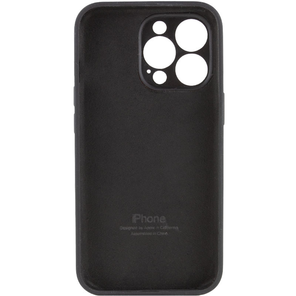 Чохол Silicone Case з захистом камери для Iphone 13 Pro Чорний / Black 69101