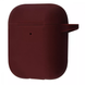 Чехол Silicone New с карабином для Apple Airpods 1/2 Bordo 80213 1