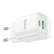 Мережевий зарядний пристрій HOCO C147A Type-C+USB 20W White 85897 6