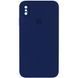 Чехол Silicone Case Square для Iphone X / XS Темно-синий / Midnight blue 53341 1