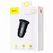 Автомобільний зарядний пристрій АЗП Baseus Circular Plastic PD3.0 QC 4.0 + 30W USB + Type-C Black 88589 5