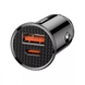 Автомобільний зарядний пристрій АЗП Baseus Circular Plastic PD3.0 QC 4.0 + 30W USB + Type-C Black 88589 4