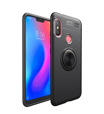 Чехол Din Color Magnet Ring для Xiaomi Mi A2 Lite / Redmi 6 Pro Black 30579