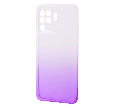 Чехол Gradient для Oppo Reno 5 Lite White / Purple 57542