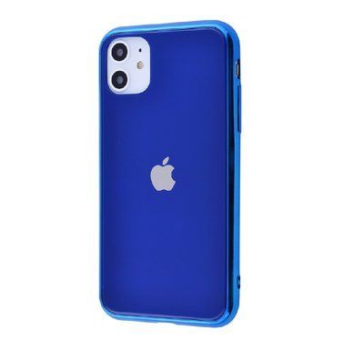 Чохол Glass Case для iPhone 11 Синій 36540