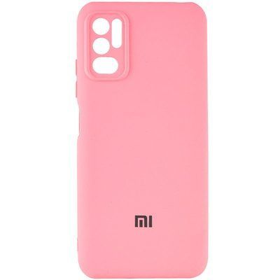 Чохол Silicone Cover Camera для Xiaomi Redmi Note 10 5G / Poco M3 Pro Рожевий / Pink 56924