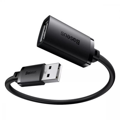 Кабель Baseus AirJoy USB 2.0 подовжувач 0.5м Black 83272