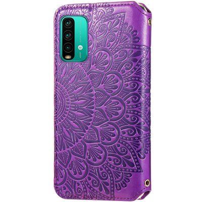 Чехол-книжка ETMA Mandal для Xiaomi Redmi 9T Фиолетовый 55828