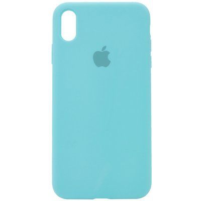 Чехол Silicone Case 360 для Iphone X / XS Бирюзовый / Marine Green 53223