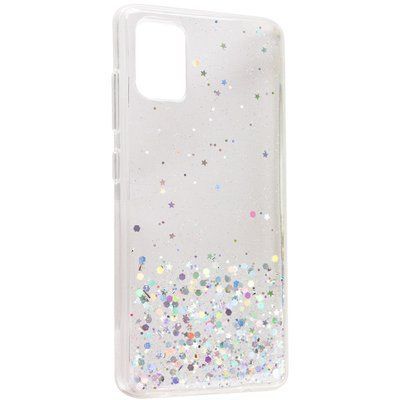 Чехол с блестками Shine Glitter для Samsung Galaxy A51 Прозрачный 54402