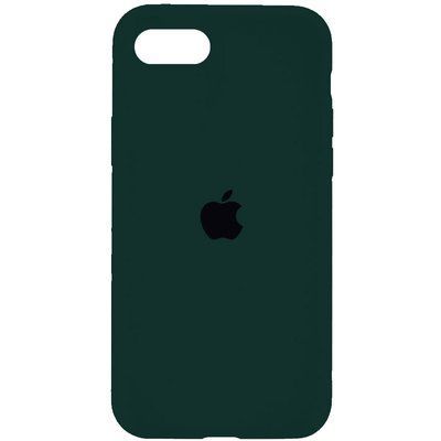 Чехол Silicone Case 360 для Iphone 7 / 8 / SE 2020 Зеленый / Forest green 67030