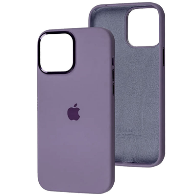 Чохол Silicone Case Metal для Iphone 14 Pro Max Фіолетовий / Iris 80624
