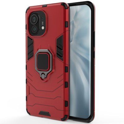 Протиударний чохол Transforme Ring для Xiaomi Mi 11 Червоний / Dante Red 55368