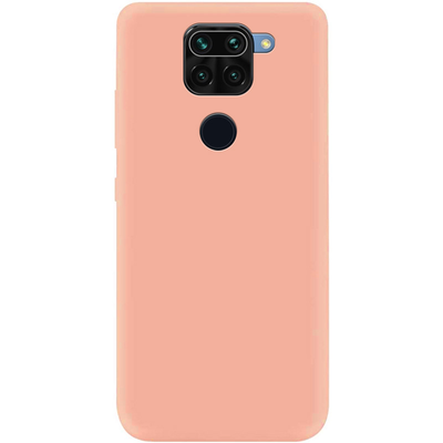 Чехол Silicone Liquid для Xiaomi Redmi Note 9 / Redmi 10X Розовый / Pink 68292