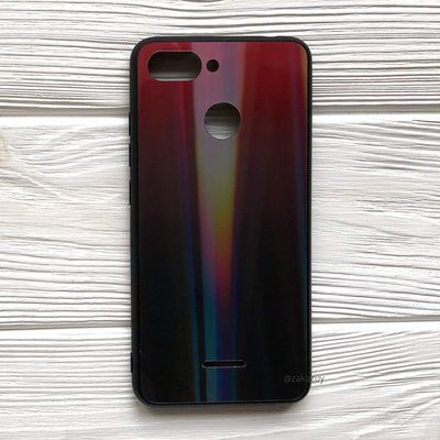 Чехол TPU+Glass Gradient Aurora для Xiaomi Redmi 6 / Redmi 6A Красный / Red 33590