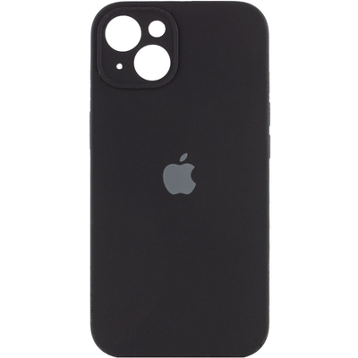 Чехол Silicone Case с защитой камеры для Iphone 14 Plus Черный / Black 69050