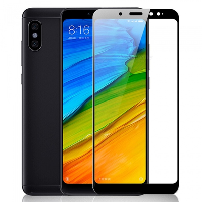 Защитное стекло 9D Full для Xiaomi Redmi Note 5 / 5 Pro Black 65835