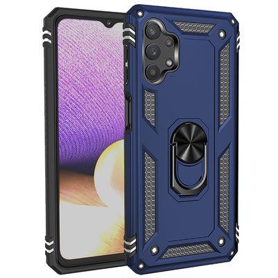 Протиударний чохол Serg Magnet Ring для Samsung Galaxy A72 Темно-синій 55216