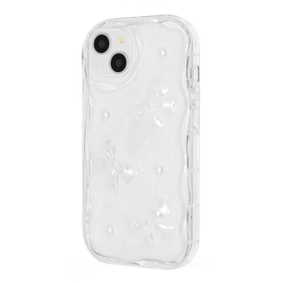 Чохол Lovely Skin для iPhone 15 Bows / Прозорий 83221