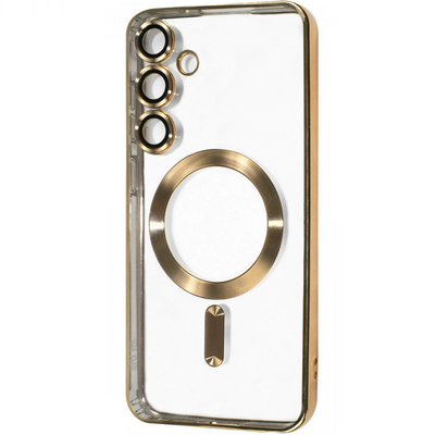Чохол Xrome MagSafe для Samsung Galaxy S21 Plus Прозорий / Gold 82789