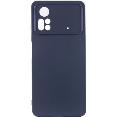 Чехол Silicone Lakshmi A Full Camera для Xiaomi Poco X4 Pro 5G Синий / Midnight Blue 66487