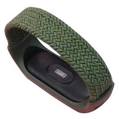 Ремешок Braided Solo Loop для Xiaomi Mi Band 3/4/5/6 L Green 60170