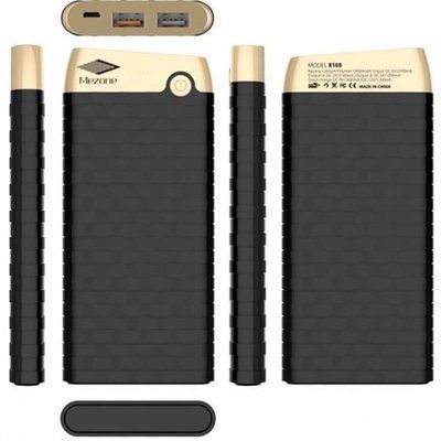 Внешний аккумулятор Mezone X10 Fast Charge 10000mAh Black / Gold 37452