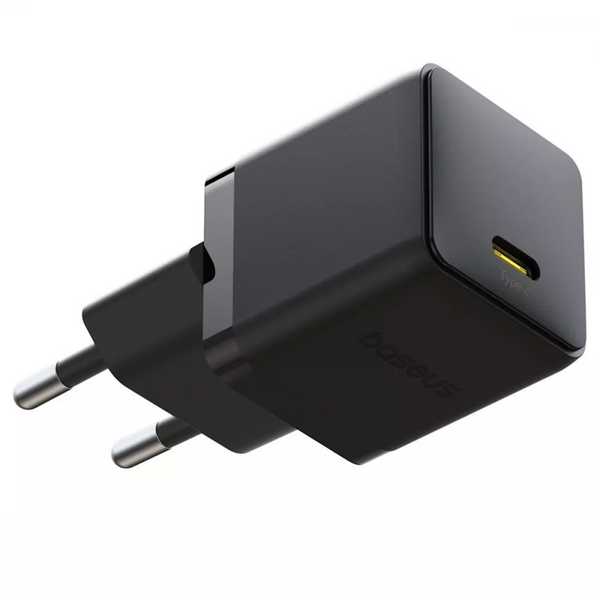 Мережевий зарядний пристрій Baseus Palm Type-C 20W+кабель Type-C to Type-C 60W 1m Black 86661