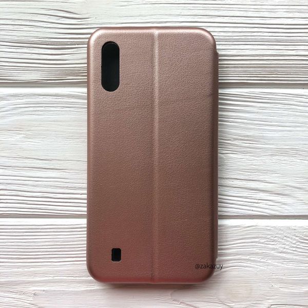 Чехол-книжка Class для Samsung Galaxy M10 Бронзовый 33927