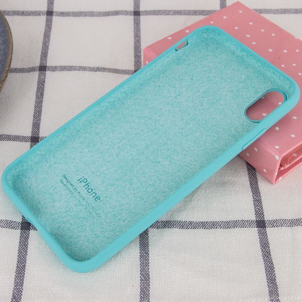 Чехол Silicone Case 360 для Iphone X / XS Бирюзовый / Marine Green 53223