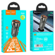 Автомобільний зарядний пристрій Hoco Z46A Blue Whale PD 20W + QC3.0 1USB / 1Type-C Metal Gray 69762 3