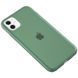 Чохол Matte полупрозорий для Iphone 11 Зелений / Pine green 43898