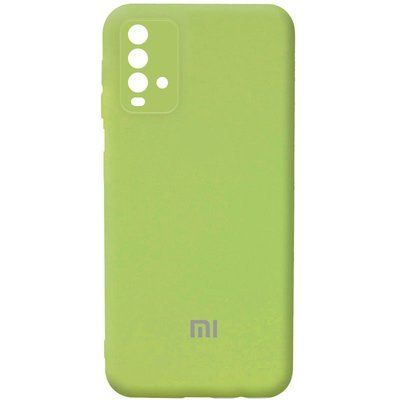 Чехол Silicone Cover Camera для Xiaomi Redmi 9T Мятный / Mint 54658
