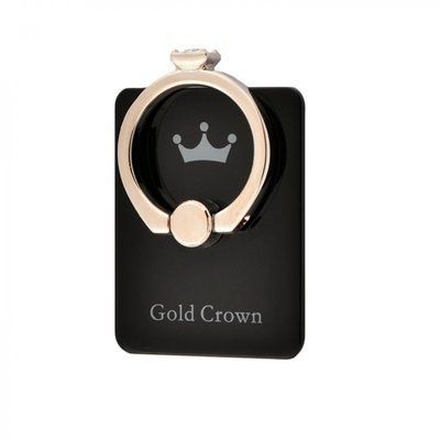 Кільце тримач для телефону Gold Crown Princess Black 52825