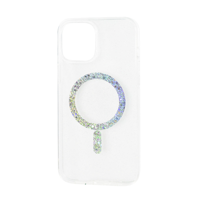 Чохол PHIBR Sand MagSafe і блискітками для Iphone 12 Pro Max Прозорий 70063