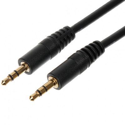Кабель AUX 2Pin 3м Black 42116