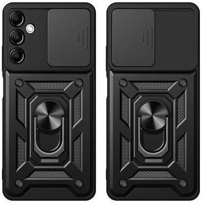 Противоударный чехол Camsh Serg Ring для Samsung Galaxy A15 Черный